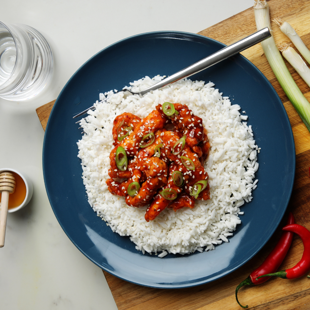 Honey Chilli Chicken with Rice