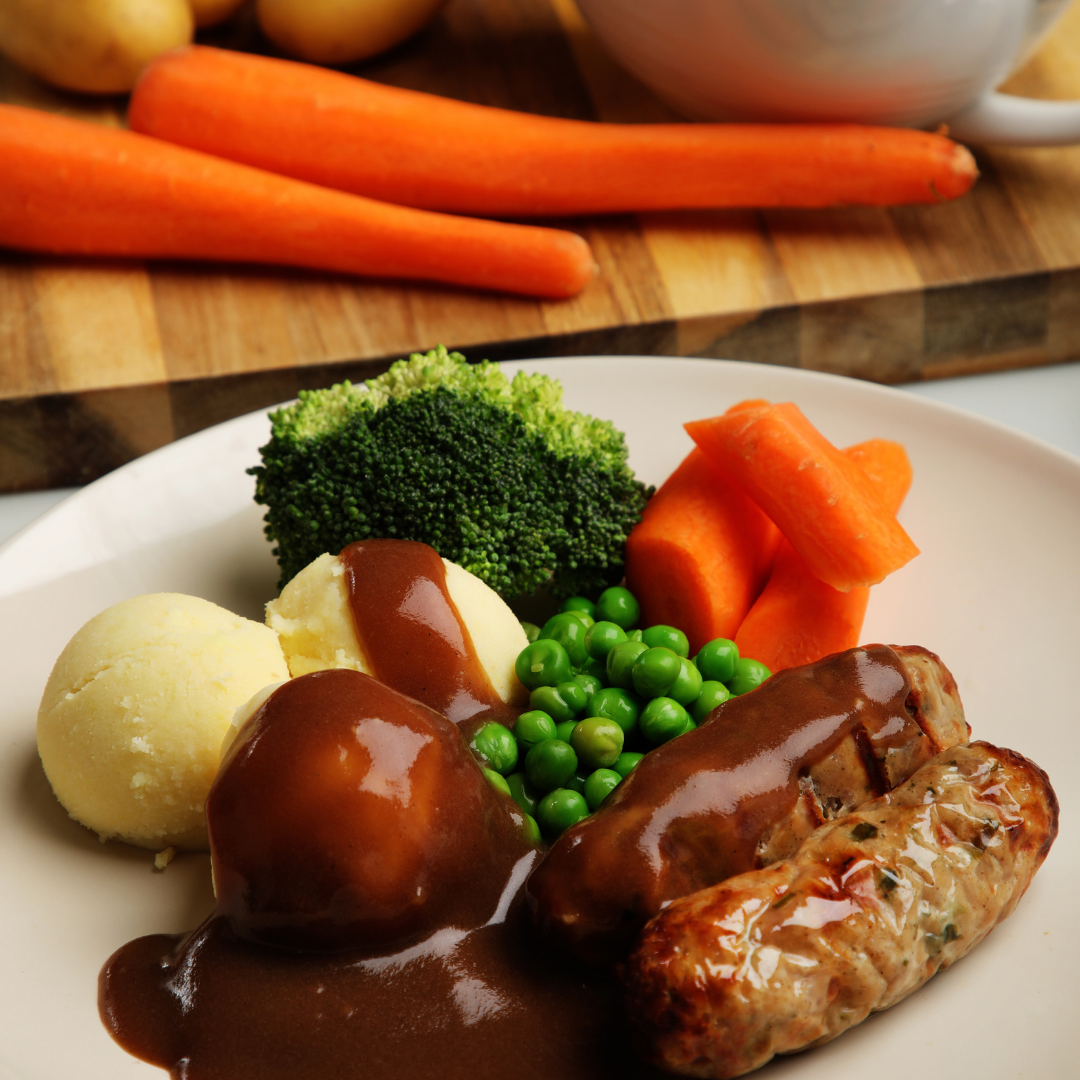 Red Box Kitchen Ready Meals Sausages and Mash